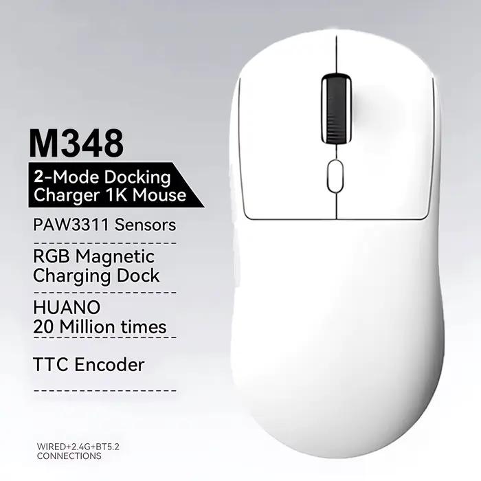 M348 souris super légère Bluetooth 2.4G