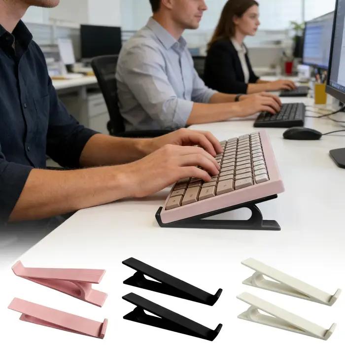 Rehausseur de clavier ergonomique antidérapant 2 pièces réglable pour réduction de la fatigue clavier bureau maison configuration professionnelle à offrir