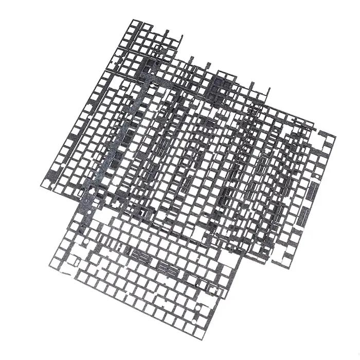 Feuille d'amortisseurs sonores pour clavier mécanique