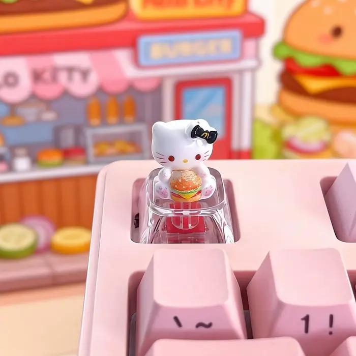 Capuchons de touches personnalisés KT Cat Hello Kitty pour clavier design mignon tridimensionnel à offrir occasions spéciales gaming étudiants