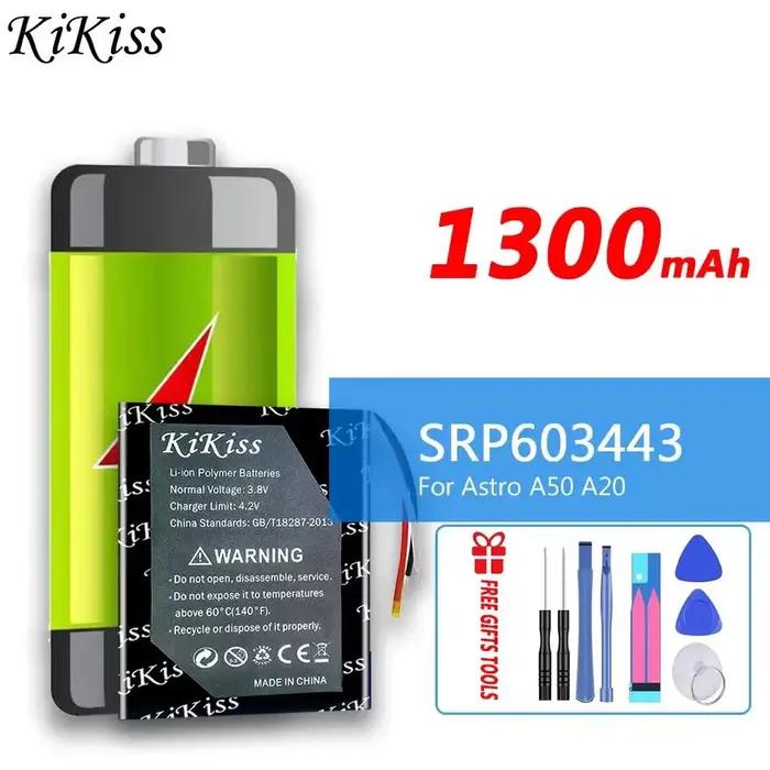 Batterie stable 1300 mAh SRP603443 pour casque de jeu Astro A50 A20