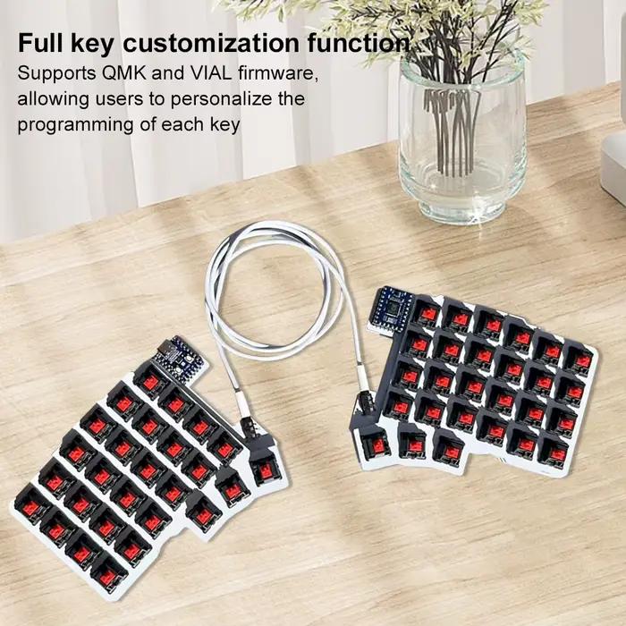 Clavier fendu clavier Programmable filaire échange à chaud clavier gauche droite Support QMK/VIAL clavier à disposition divisée pour PC