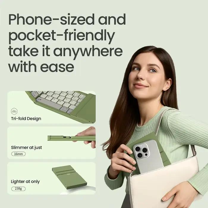 NILLKIN clavier Bluetooth pliant avec pavé tactile pour Smartphone Windows IOS Android PC bureau Mini
