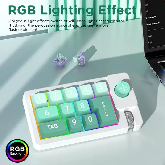 Clavier de jeu Rgb à double commutation