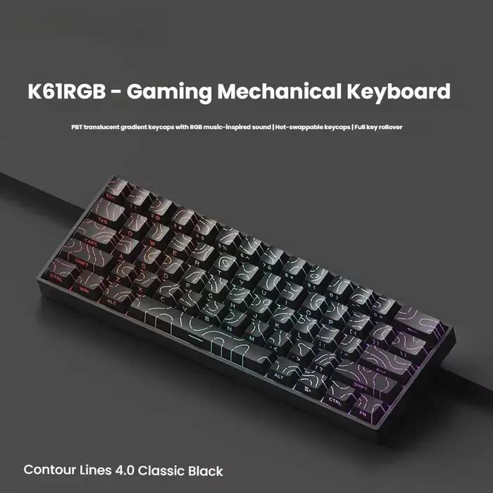 K61 USB Mini clavier filaire de jeu mécanique