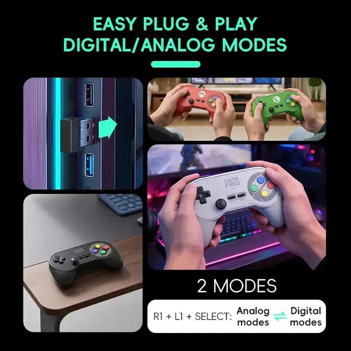 Manette sans fil PC07, manette de jeu rétro