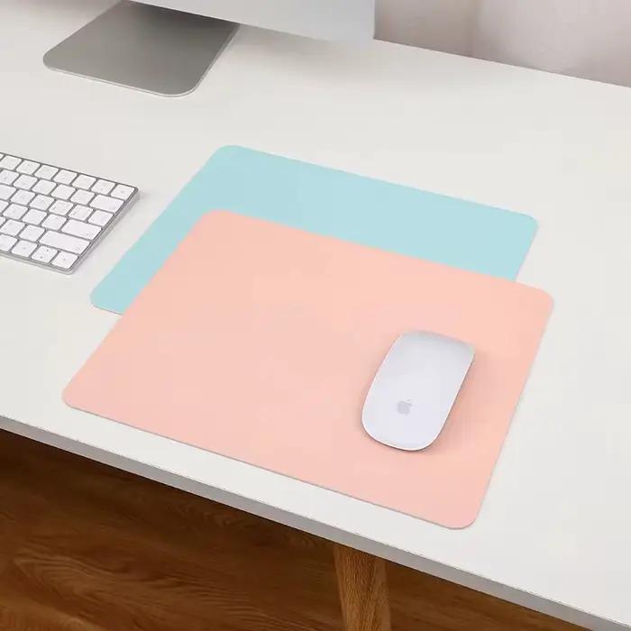 Petit tapis de souris en cuir PU