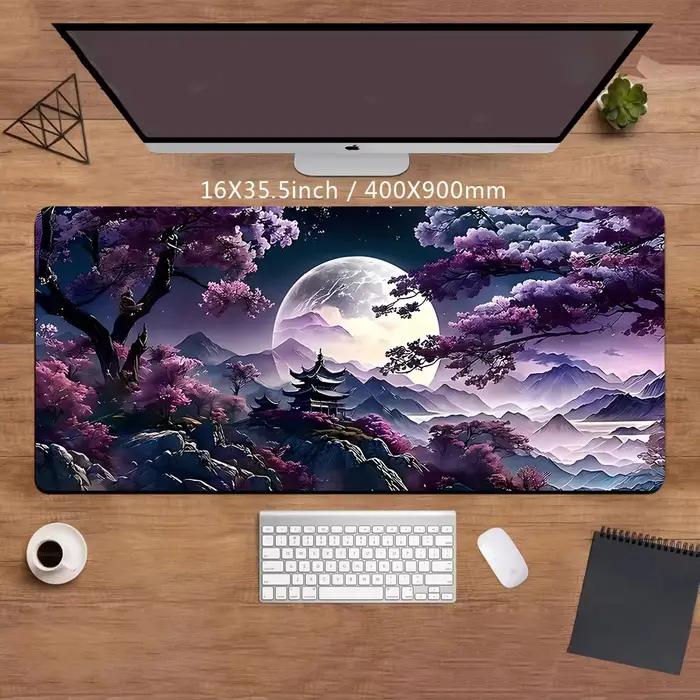 Tapis de souris arc-en-ciel pour PC Gamer Lea Anime