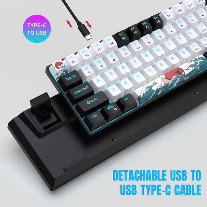 Clavier de jeu mécanique Portable 60%