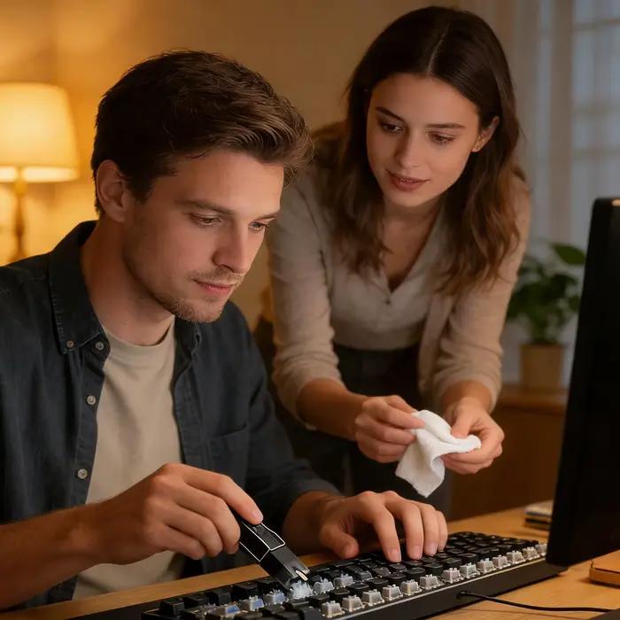 Extracteur de touches de clavier avec poignée à 4 griffes