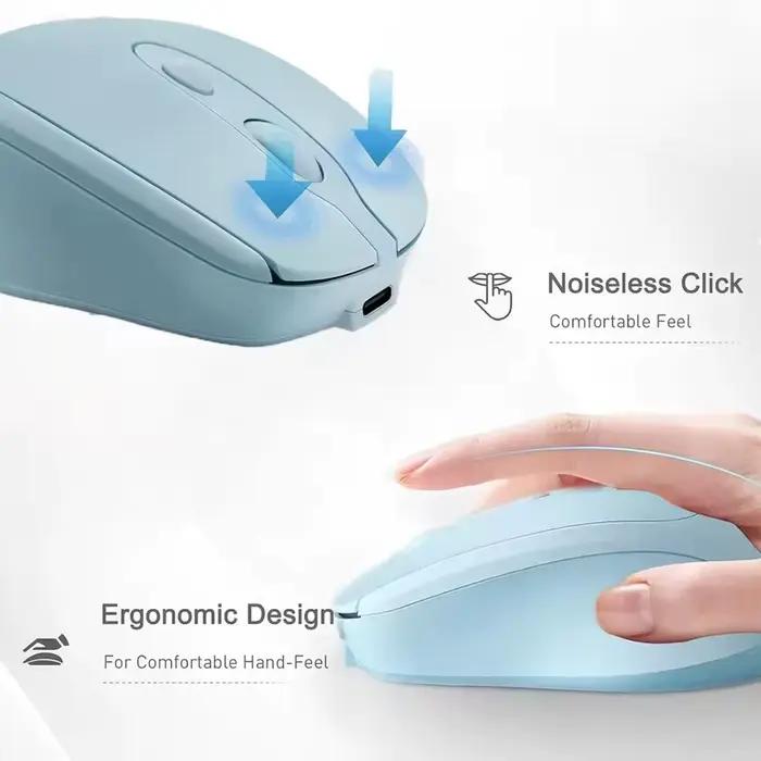 Souris d'ordinateur sans fil Rechargeable 2.4G