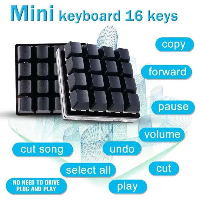 16 touches clic automatique SayoDevice clavier matériel Programmable
