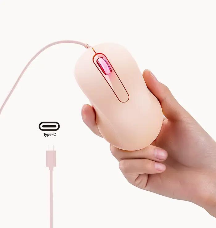 Souris filaire muette avec Interface de Type C