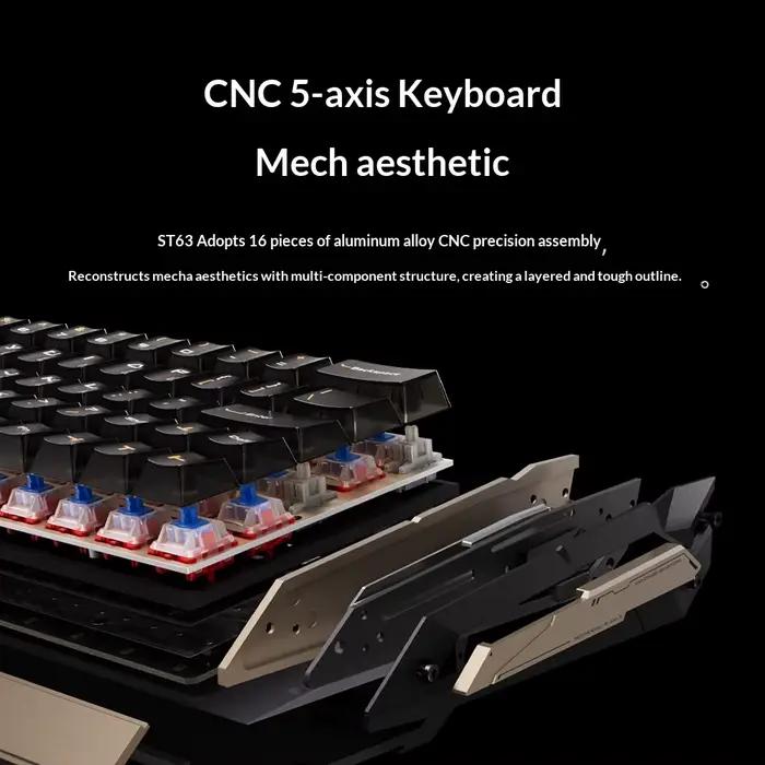Clavier de jeu Esports Keyverse ST63 tout en aluminium à axe magnétique