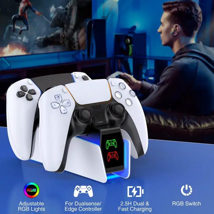 Station de charge de contrôleur RGB pour PS5