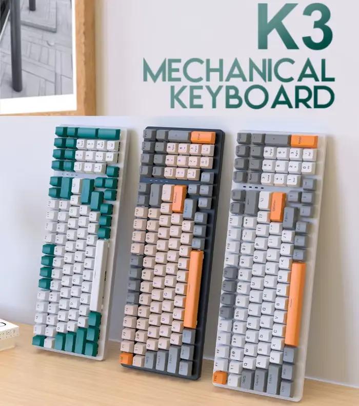 Clavier mécanique français Hot Swap 100 touches 98% disposition espagnol russe coréen arabe