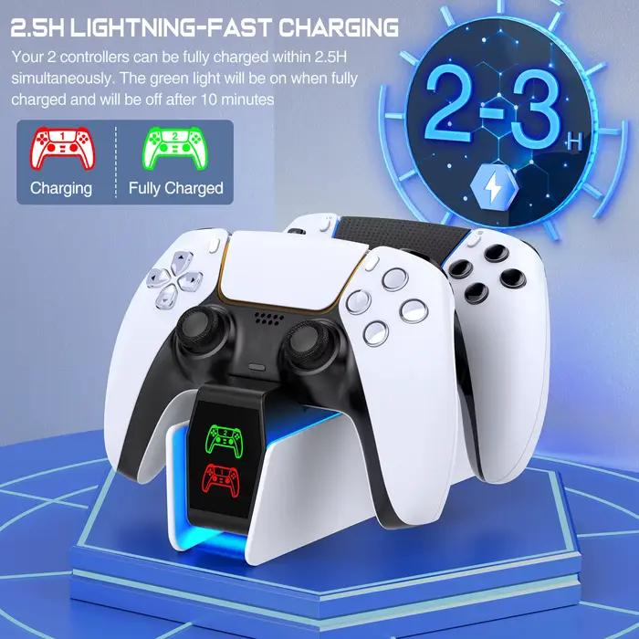 Station de charge de contrôleur RGB pour PS5