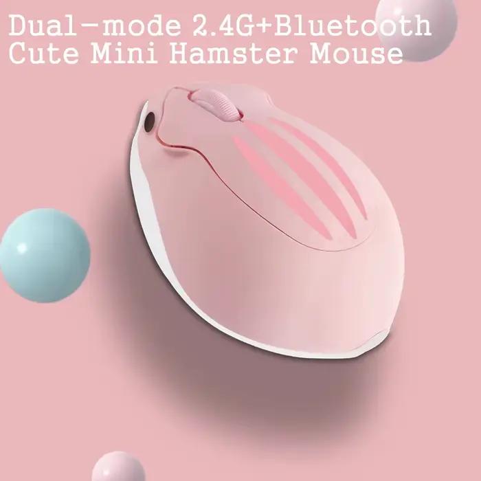 Mini souris ergonomique Bluetooth 2.4G +
