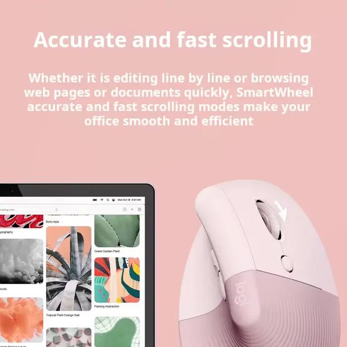 Souris verticale ergonomique sans fil Bluetooth Logitech Lift pour petites mains