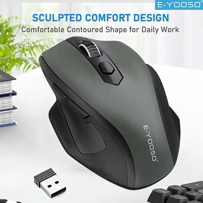 Souris sans fil 2.4G, prend en charge le mode économie d'énergie et l'alerte de faible batterie