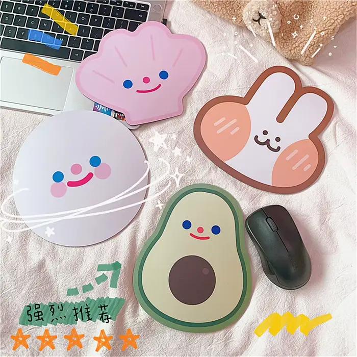 Tapis de souris de dessin animé mignon pour filles