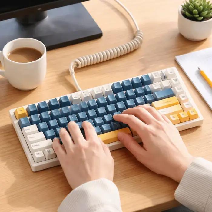 Clavier mécanique de jeu à connexion filaire