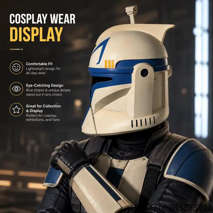 SW Clone Wars, Casque du Capitaine Rex pour Halloween