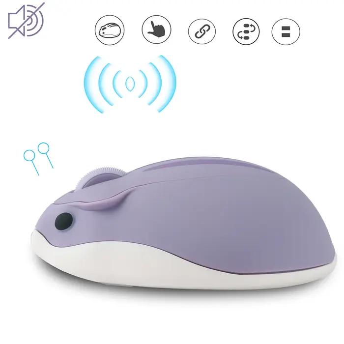 2.4G souris sans fil violet Hamster forme