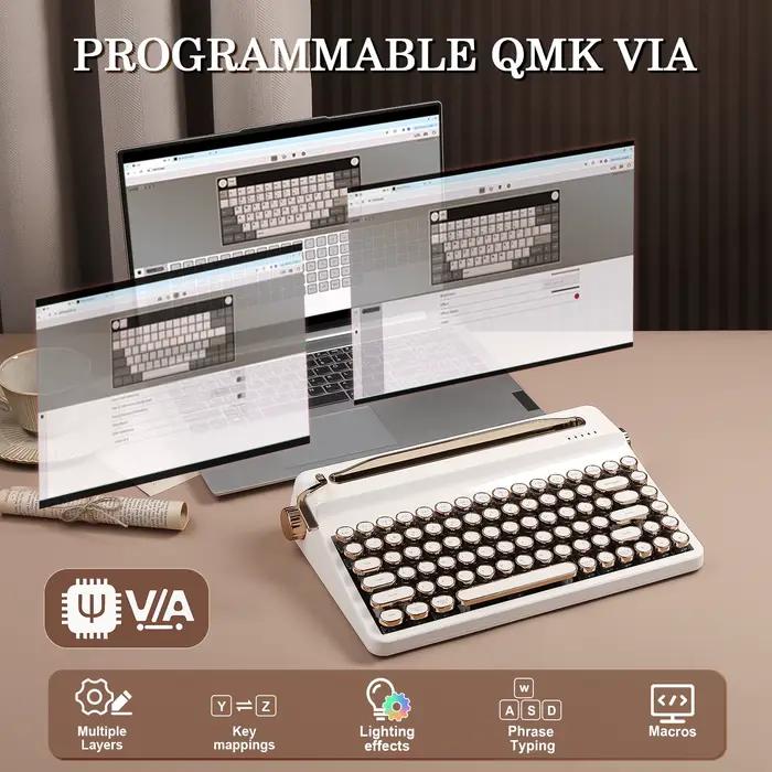 YUNZII QL75 clavier mécanique sans fil blanc