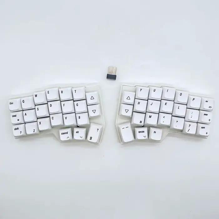Corne V4 2.4g clavier divisé remplaçable à chaud 46 touches disposition ergonomique