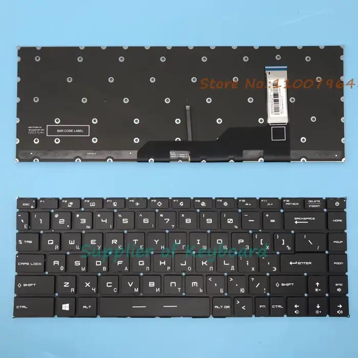 Nouveau clavier anglais/russe/espagnol/italien/français/arabe/hébreu pour MSI Creator 15 A10SE A10SF 15M A9SD A9SE A10SD