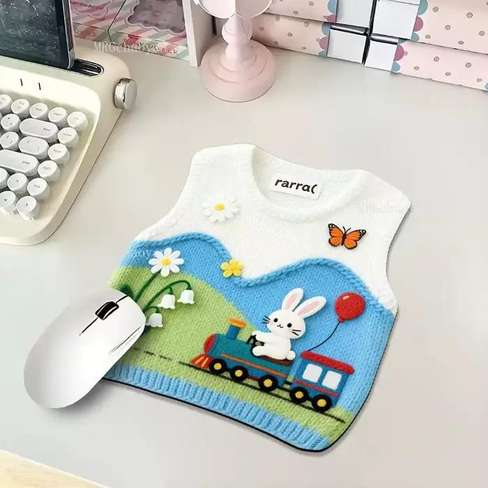 Nouveau tapis de souris imprimé avec motif de dessin animé