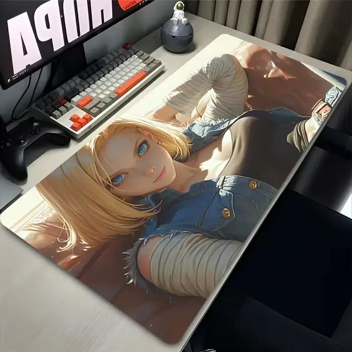 Grand tapis de souris Dragon Ball Android 18