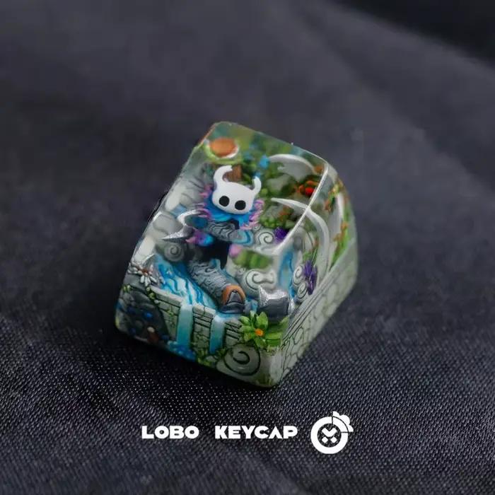 Creux chevalier jeu périphérique personnalisé résine Esc translucide Keycap clavier mécanique