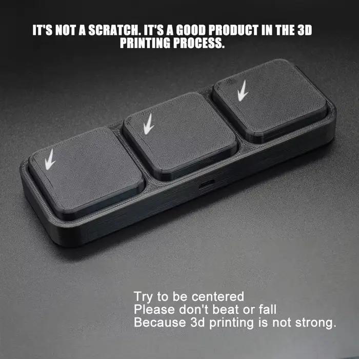 Mini Clavier USB Programmable Multifonctionnel Pour Jeu Et Travail Occasions Spéciales