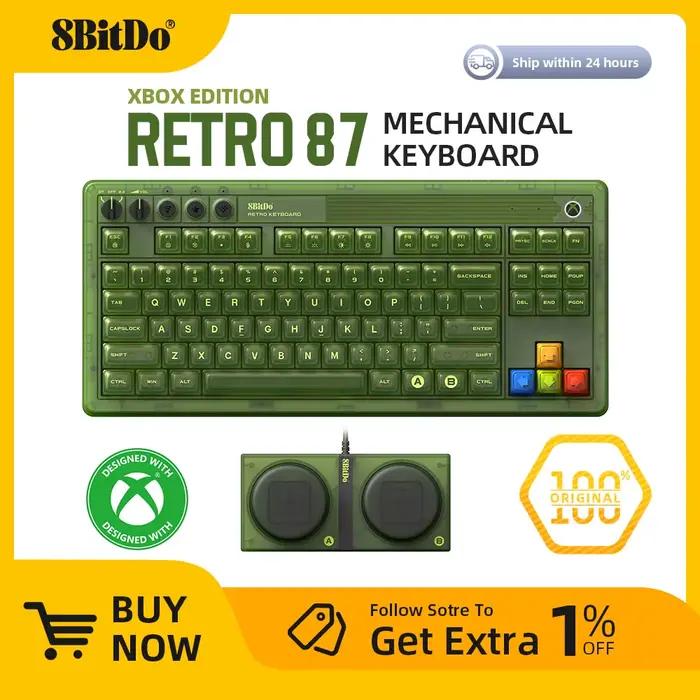 8BitDo rétro 87 clavier mécanique avec rétro-éclairage rvb