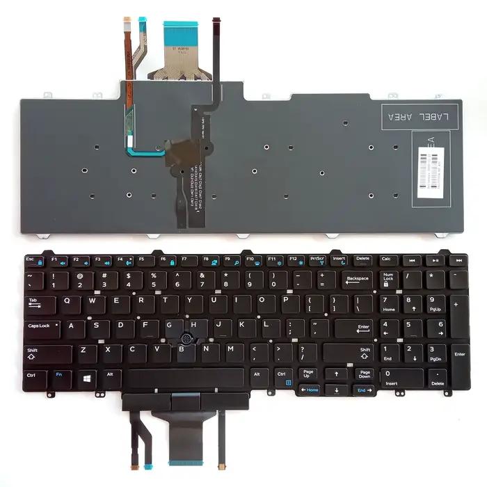 Clavier d'ordinateur portable américain pour Dell Latitude E5550 E5570 E5580 E5590 5580 5590 5591 Blanc Argent Ergonomique Occasions Professionnel Jeu