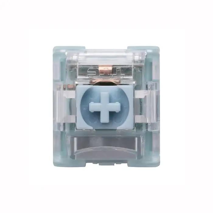 TTC silencieux bleuâtre blanc commutateur clavier mécanique commutateurs muets Tactile 3Pin 42 gf plaqué or ressort RGB Double Silence interrupteur