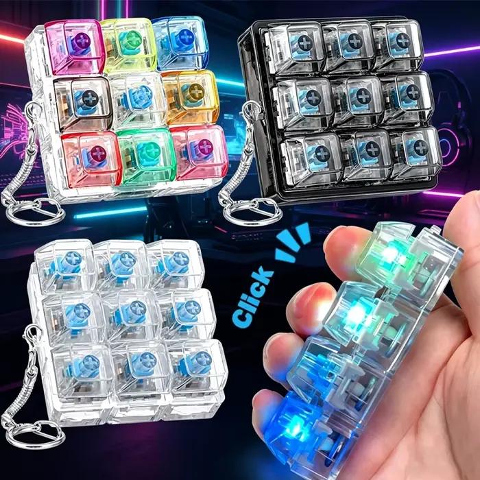 Porte-clés clavier lumineux 4/9 touches