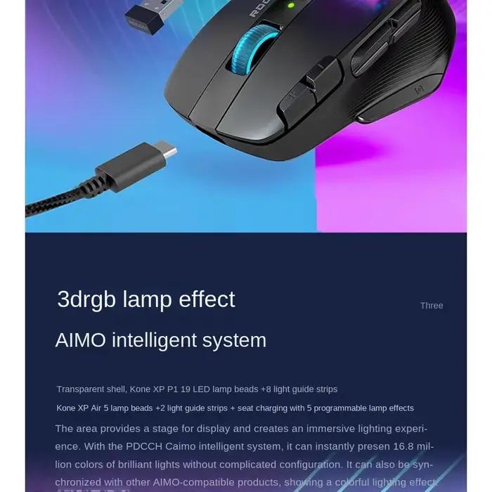 ROCagan-Souris de jeu sans fil KONE XP AIR