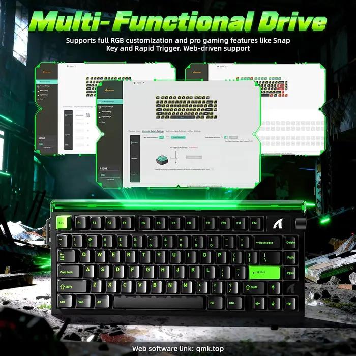 Clavier de jeu filaire ATTACK SHARK R85 HE 75 %