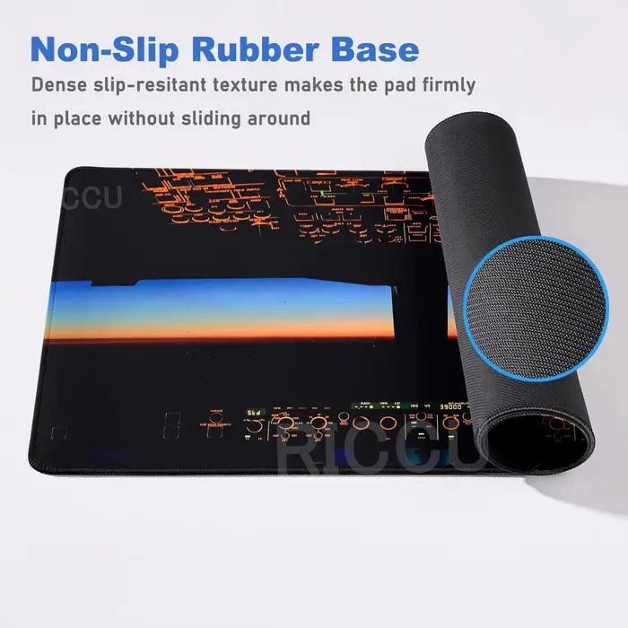 Tapis de souris XXL pour tableau de bord d'avion
