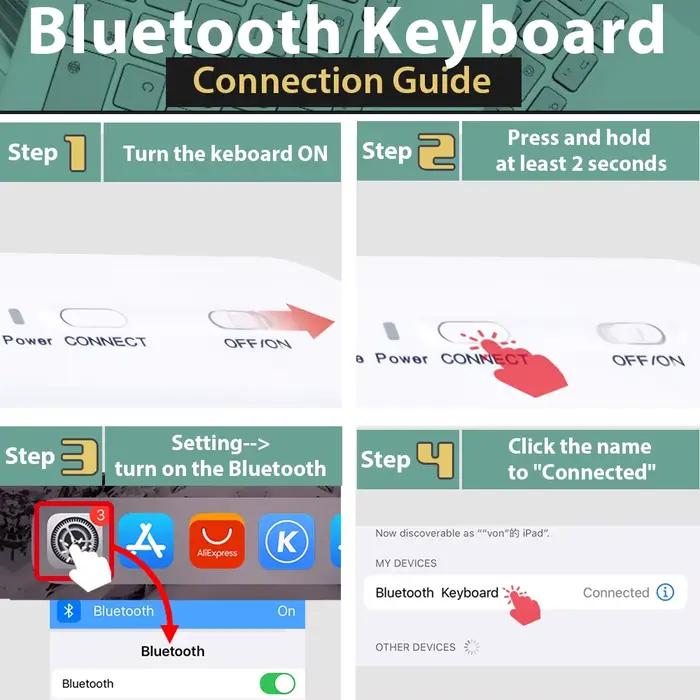 Mini clavier sans fil Bluetooth
