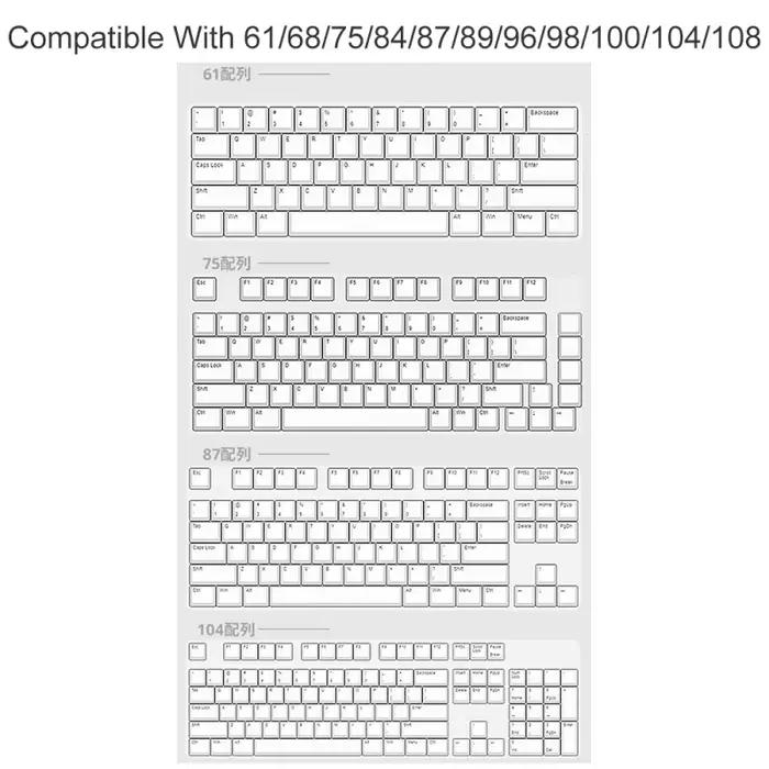 Capuchons de touches PBT personnalisés