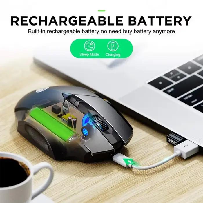 Souris sans fil rechargeable Inphic F1S 2.4G