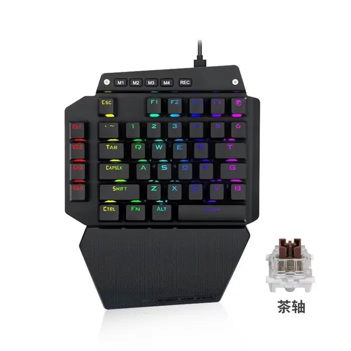 K700 clavier mécanique de jeu à une main 44 touches