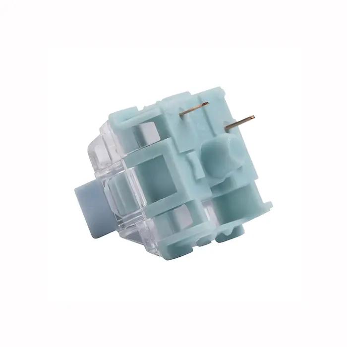 TTC silencieux bleuâtre blanc commutateur clavier mécanique commutateurs muets Tactile 3Pin 42 gf plaqué or ressort RGB Double Silence interrupteur