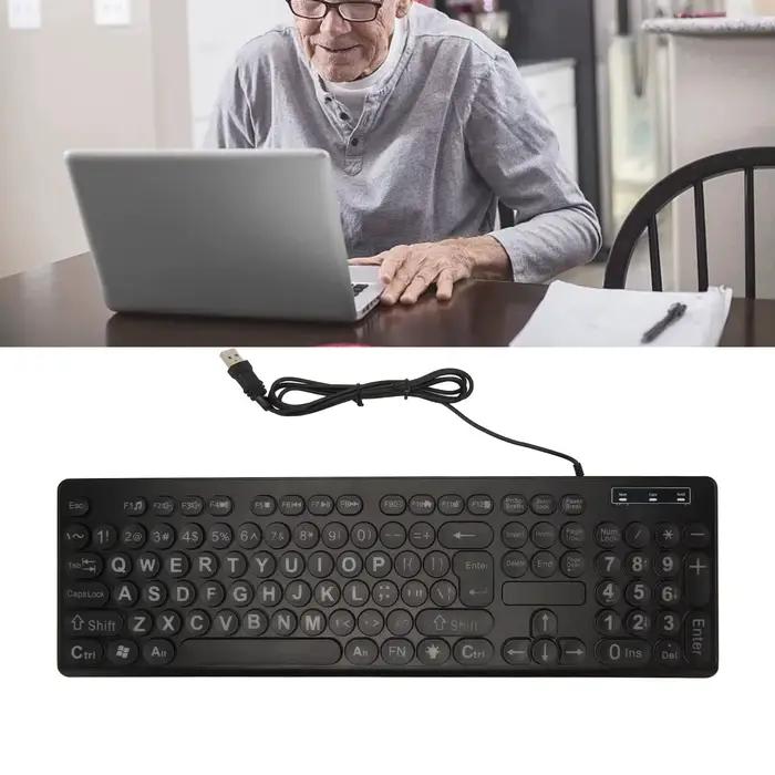 Clavier filaire rétro4.2 à impression large