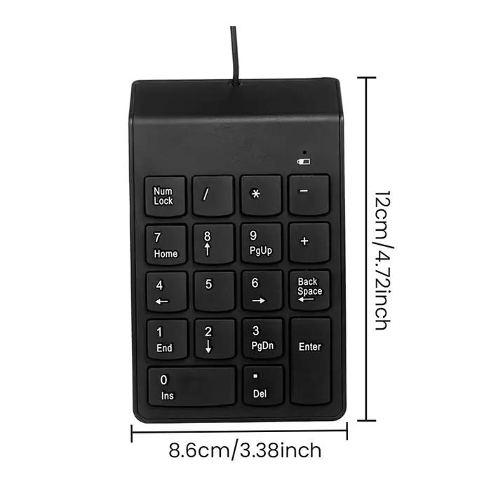 Clavier filaire USB universel Mini 18 touches