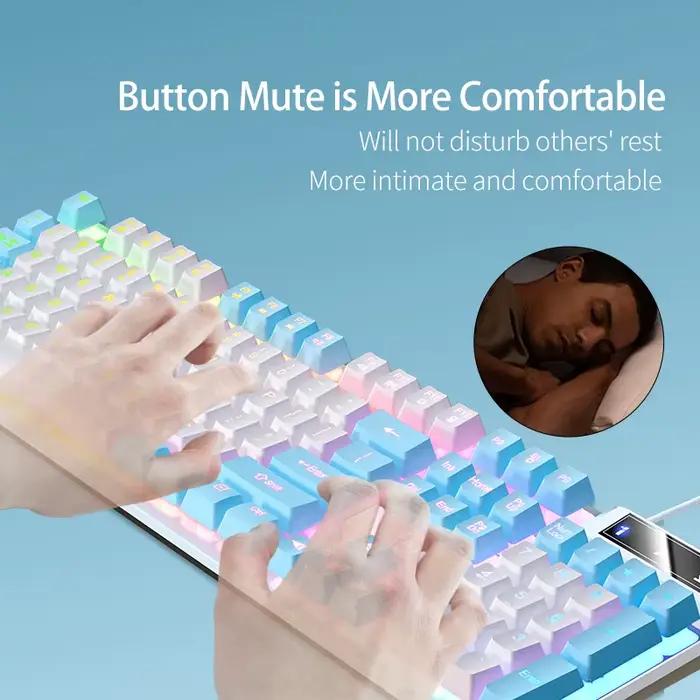 Clavier et souris lumineux LED filaires